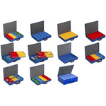 allit Metall-Kleinteilekoffer EuroPlus Pro M 44XH-12L, blau aus pulverbeschichtetem Stahlblech, Kunststoffgriff, - 1 Stück (454131)