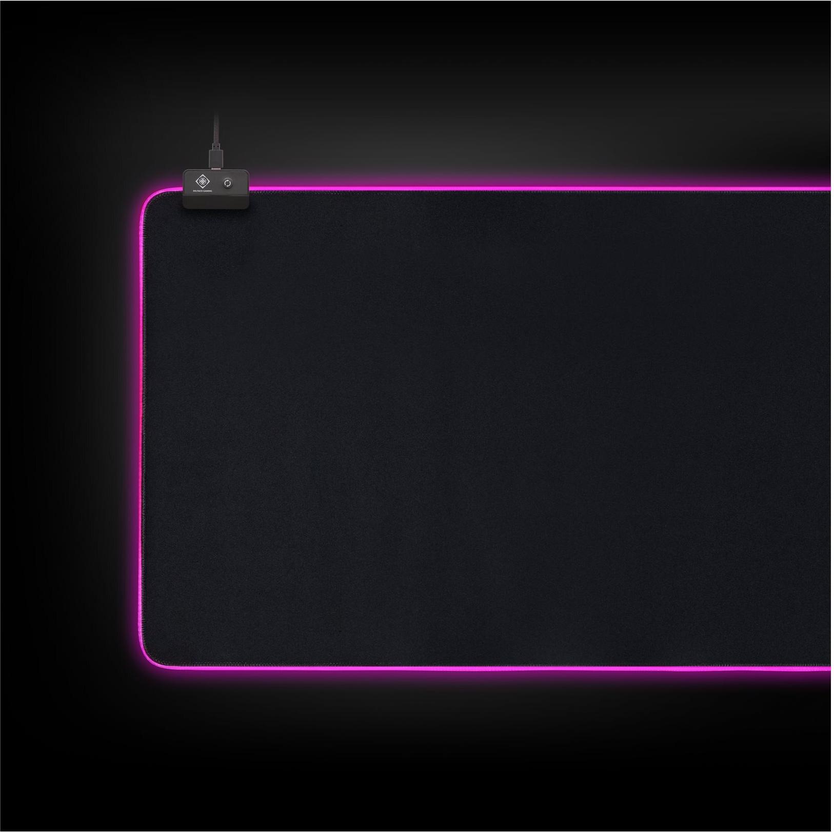 DELTACO GAMING GAM-079 90 cm x 36 cm RGB Mauspad Schwarz
