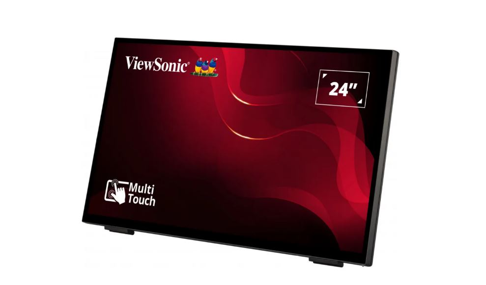 Viewsonic TD2465 Signage-Display Interaktiver Flachbildschirm 61 cm (24" ) LED 250 cd/m² Full HD Schwarz Touchscreen (TD2465)