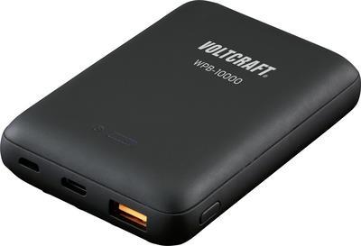 VOLTCRAFT Induktions-Powerbank 3 A WPB-10000 VC-11015280 10000 mAh Ausgänge USB, USB-C™ Buchse, Induktionslade-Standard Black (VC-11015280)