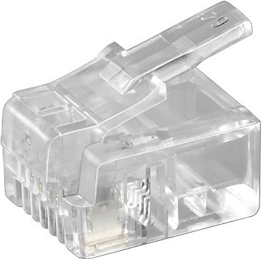 Microconnect KON501-10R Drahtverbinder RJ-11 6P4C Transparent (KON501-10R)