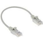 ACT Grey 0.5 meter LSZH U/UTP CAT6 datacenter slimline patch cable with RJ45 connectors CAT6 U/UTP SLIMLINE GY 0.5M (DC9000)
