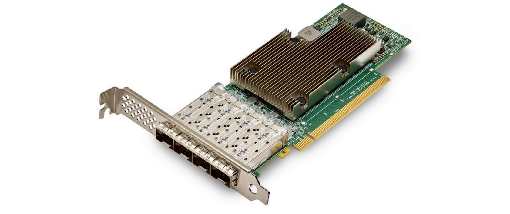 Broadcom NetXtreme-E-Series P425G Quad-Port 25G Netzwerkadapter, PCIe 4.0 x16, 4x SFP28