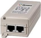Microchip 1-Port PoE Midspan, 15.4W per port, 10/100/1000BaseT, AC Input, EU Power Cord (PD-3501G/AC-EU)