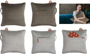 Montandor Wärmekissen mit Heat Pad, samtig, braun Bezug aus Polyester, waschbar bei 30 Grad, für bis zu - 1 Stück (HP-VE-BR)