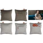 Montandor Wärmekissen mit Heat Pad, samtig, braun Bezug aus Polyester, waschbar bei 30 Grad, für bis zu - 1 Stück (HP-VE-BR)