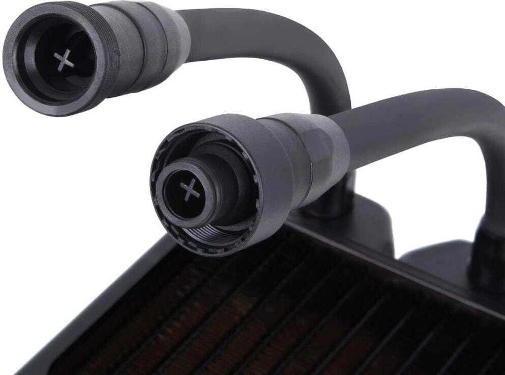 Alphacool NexXxos ST30 Full Copper 240mm Radiator AIO Schwarz