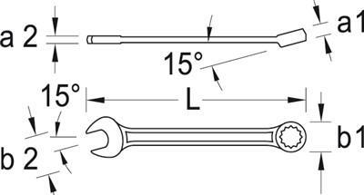GEDORE Ring-Maulschlüssel UD-Profil 27 mm (6091100)