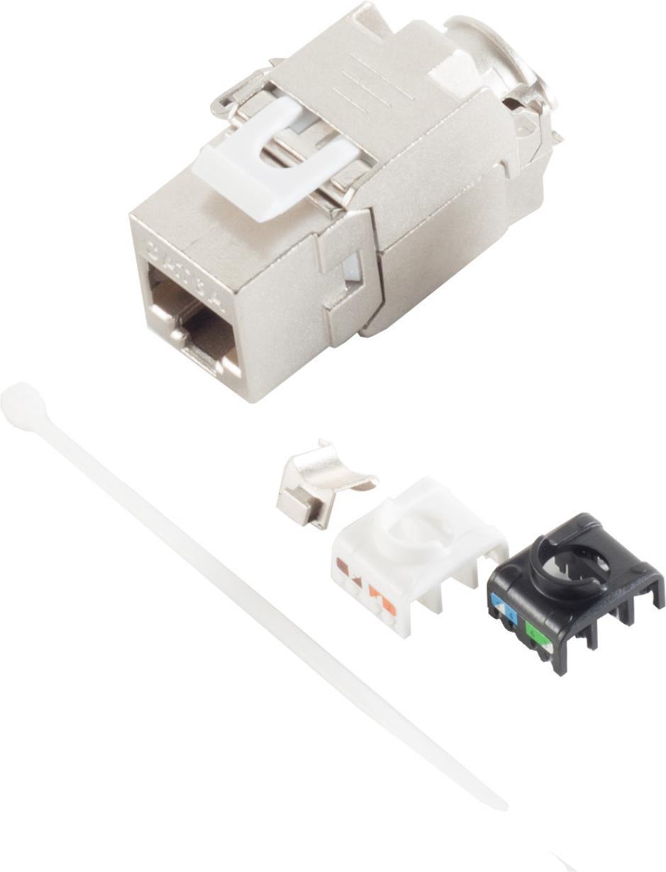 S-Conn 08-10030 - Flach - Metallisch - RJ-45 - Terminal - Weiblich - Weiblich (08-10030)