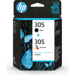 HP 305 2er-Pack Schwarz, Farbe (Cyan, Magenta, Gelb) (6ZD17AE)