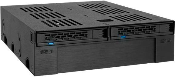 ICY DOCK ExpressCage MB322SP-B Mobiles Speicher-Rack 5,25" 3 Einschübe SATA/SAS Schwarz