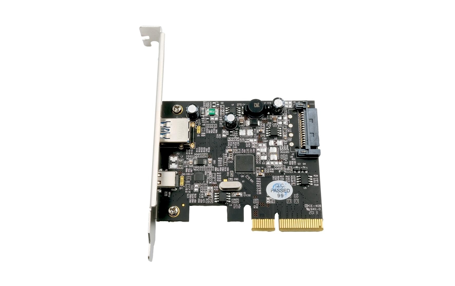 Exsys EX-12002-2 PCIe Schnittstellenkarte, USB 3.2 Gen 2, 10 Gbit/s, 2 Ports