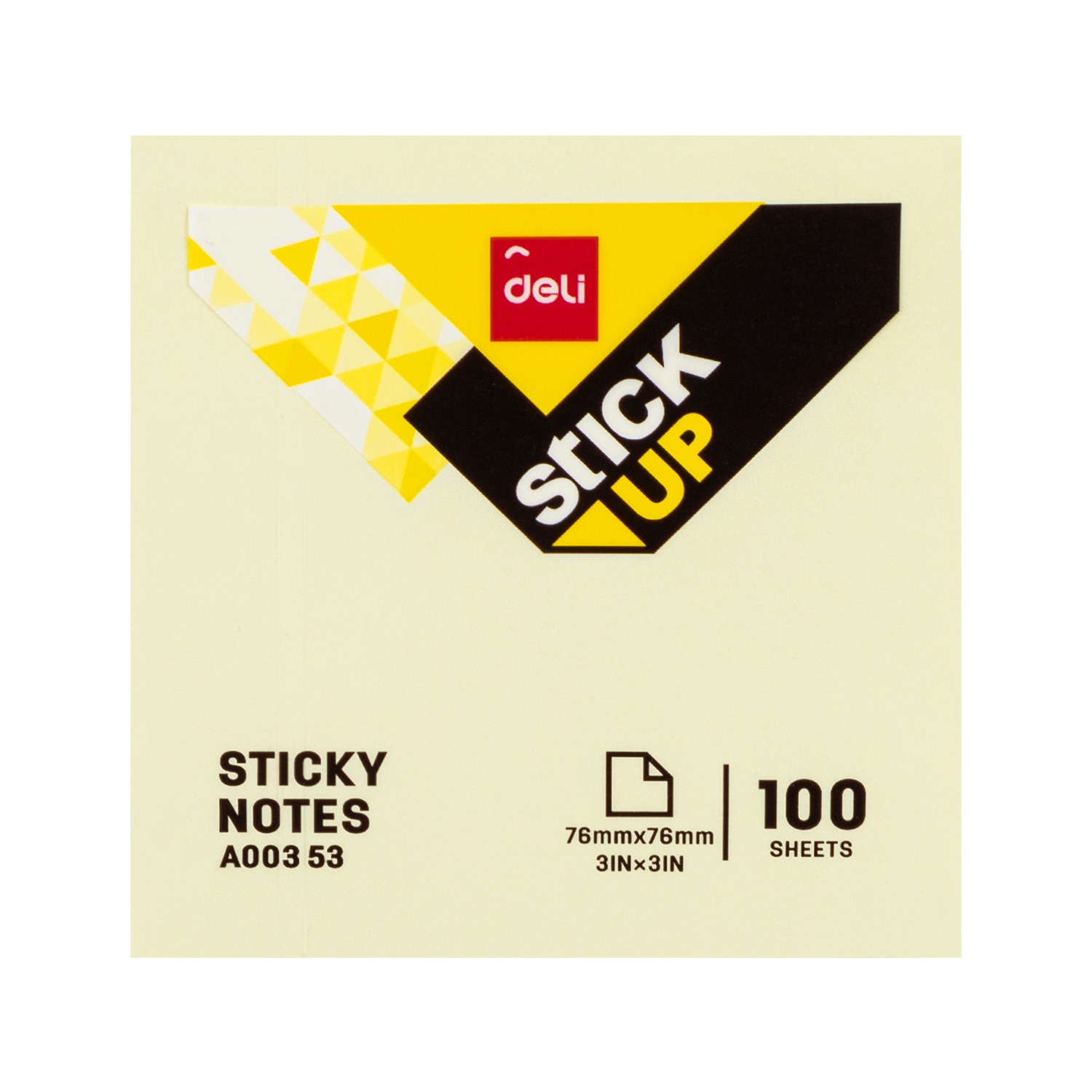 Deli Haftnotizen Stick up 76 x 76 mm 100 Blatt 70 g/m² Gelb