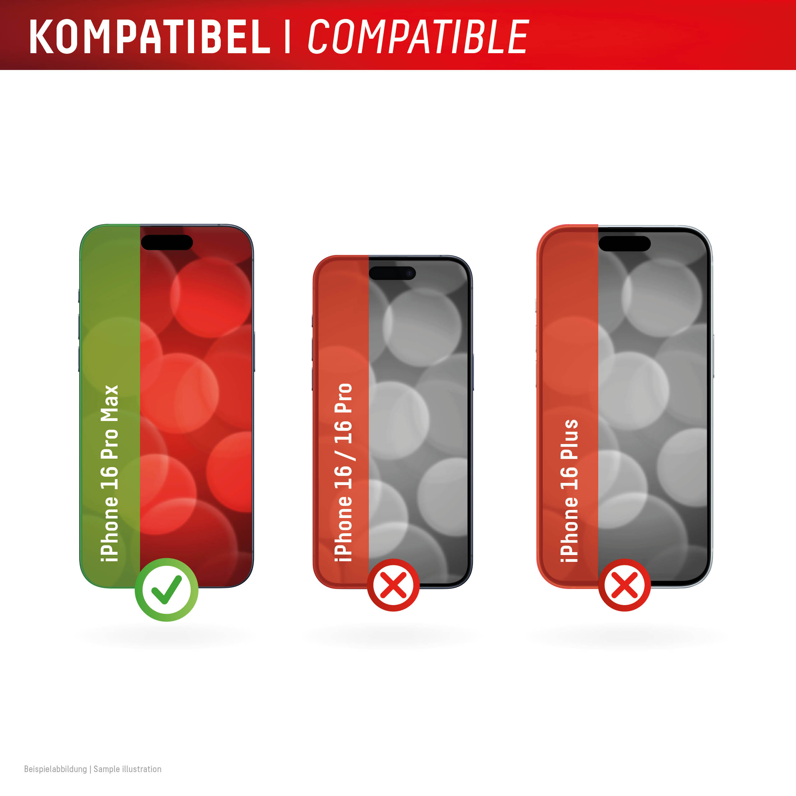 E.V.I. Displex Privacy Glass Displayschutz für iPhone 16 Pro Max
