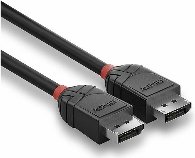 Lindy Black Line DisplayPort-Kabel 2 m Schwarz