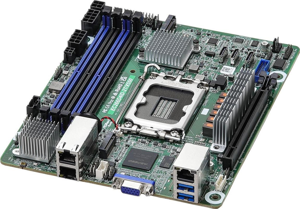 ASRock Rack EC266D4ID-2T/X550 mini ITX LGA 1700 C266 Gold