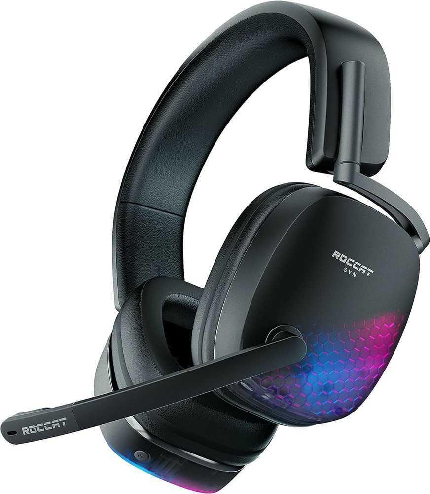 ROCCAT Syn Max Air Kopfhörer Kabellos Kopfband Gaming USB Typ-A Bluetooth Ladestation Schwarz (00216920)