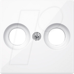 Merten EL SM 41220325 - System M Zentralplatte Antennendose aktivweiß (MEG4122-0325)