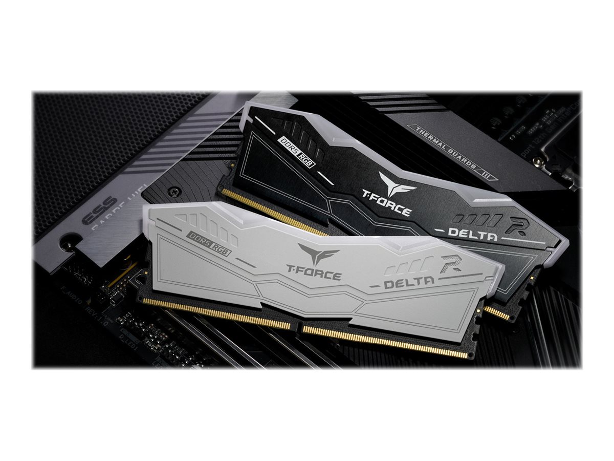 T-FORCE DELTA RGB DDR5 32 GB RAM 6000 MHz CL38 Kit 2x16 GB Weiß