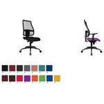 Topstar Bürodrehstuhl "Synchro Net", Stoff, violett stufenlose Sitzhöhenverstellung, Punktsynchronmechanik (SN100 T33)