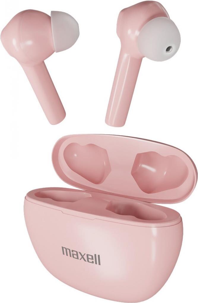 Maxell Dynamic+ kabellose Kopfhörer mit Ladeschale Bluetooth rosa (MAXELL DYNAMIC+ PINK)