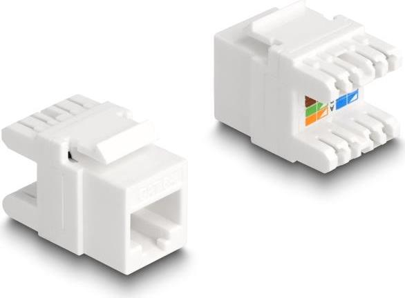Delock Keystone Modul RJ45 Buchse zu LSA Cat.6A werkzeugfrei mini (88131)