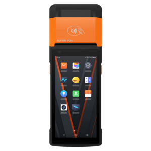 SUNMI V2s, GMS EDLA, 2D, 14cm (5,5''), GPS, USB-C, BT, WLAN, 4G, NFC, Android Mobiles Datenerfassungsgerät, Etikettendrucker, 2D, Bildschirmdiagonale: 14 cm (5,5''), 1440x720 Pixel, GPS, Kamera (8 MP), Front-Kamera (2 MP), USB-C, Bluetooth, WLAN (802.11ac), 4G (LTE), NFC, Qualcomm Quad Core, 2,0 GHz, RAM: 3GB, Flash: 32 GB, Android (11), inkl.: Akku, 3500 mAh (P06064067)