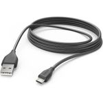 Hama Ladekabel, USB-A - Micro-USB, 3 m, Schwarz (00201588)