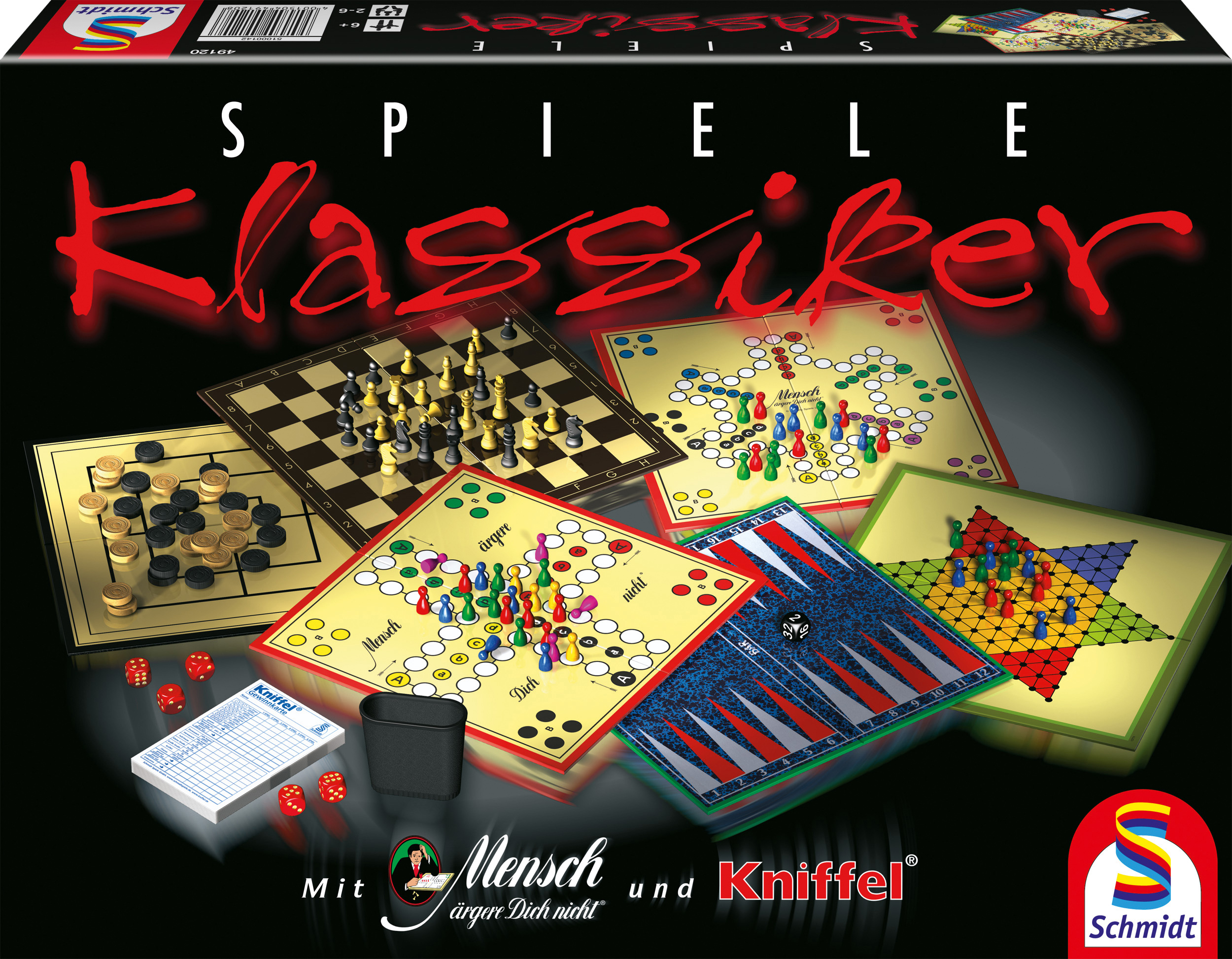 Schmidt Spiele Klassische Spiele Brettspiel-Kollektion Mehrfarbig