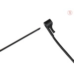 Wiederverwendbarer Kabelbinder 200 mm x 7,4 mm, schwarz, UV-resistent, -40 °C bis +85 °C, 100 Stück (KAB-R20S74)