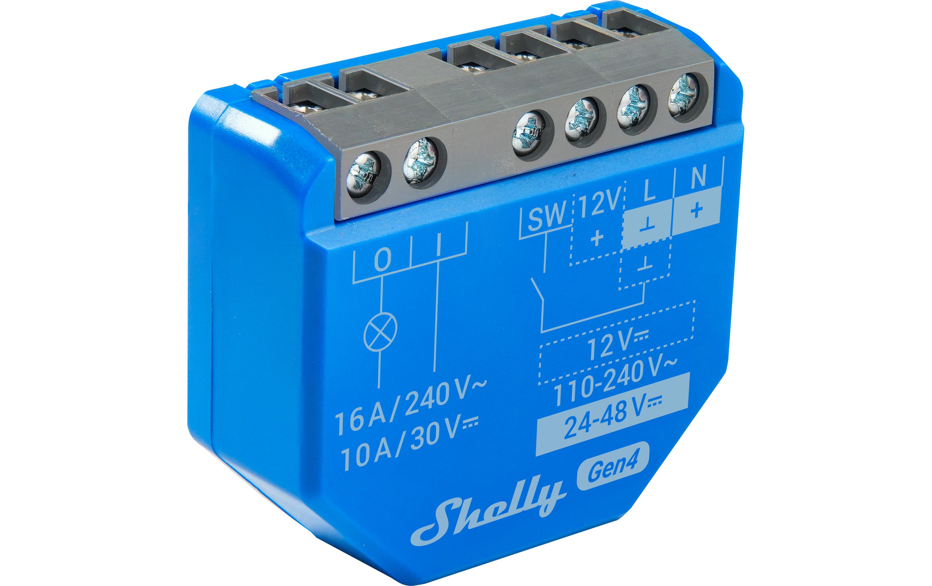 Shelly 1 Gen4 Smart Relais 1 Kanal max 16A