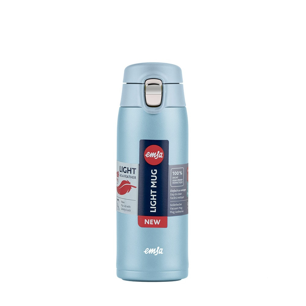 EMSA Light Mug Isolier-Trinkflasche 400 ml eisblau