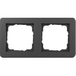 GIRA Abdeckrahmen 0212153 2f E1 Schwarz matt (0212153)