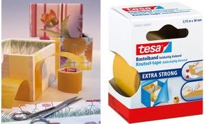 tesa Bastelband, doppelseitiges Klebeband, 38 mm x 2,75 m sichere und dauerhafte Verklebung, für viele Anwendungen (56665-00001-00)