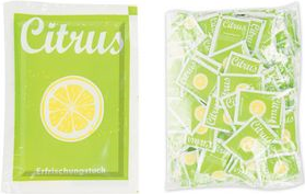 HYGOSTAR Erfrischungstuch Citrus Light, 250er Polybeutel aus PP-Vlies, mit Zitronenduft, einzeln verpackt, - 1 Stück (31513)