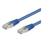 Wentronic Goobay CAT 5e Patchkabel, SF/UTP, Blau, 0.25 m - CCA Kupfergemisch (95203)