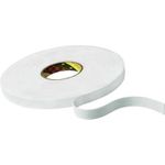 3M Doppelseitiges Klebeband mit Träger (L x B) 66 m x 12 mm Weiß Polyethylenschaum 9508W Inhalt: 1 R (KT777306269)
