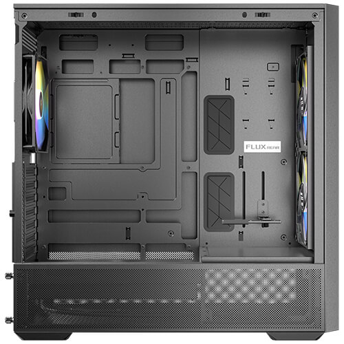 Antec Flux Rear Midi Tower ATX/mATX/Mini-ITX Schwarz