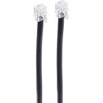 shiverpeaks BASIC-S Modular-Kabel, RJ12-RJ12 Stecker, 3.0 m Länge: 3.0 m, Farbe: schwarz, 6-adrig (BS70083-6/6)