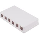 shiverpeaks ®--Keystone Anschlussbox, 6-fach, weiß (BS08-10118)