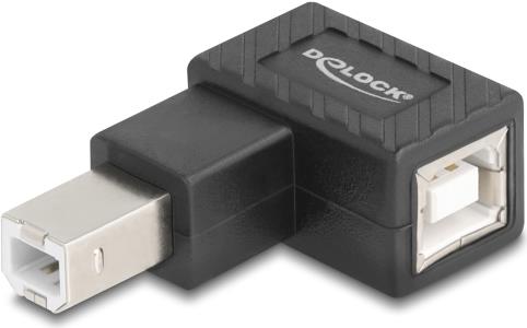 Delock USB 2.0 Adapter Typ-B Stecker zu Buchse 90° rechts (67206)