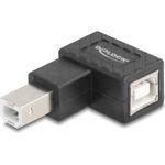 Delock USB 2.0 Adapter Typ-B Stecker zu Buchse 90° rechts (67206)