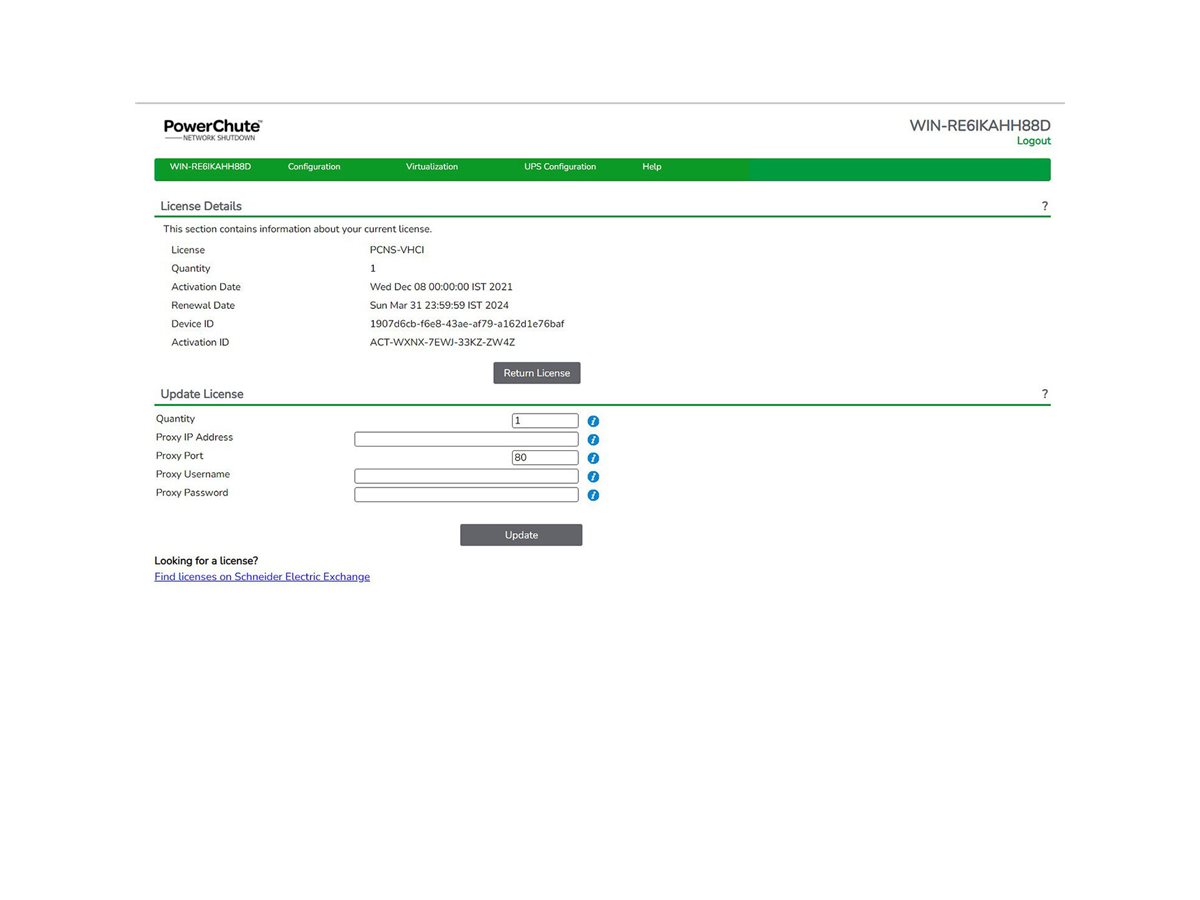 APC PowerChute Network Shutdown for Virtualization and HCI - 6-Jahres-Abonnement (1 Lizenz)