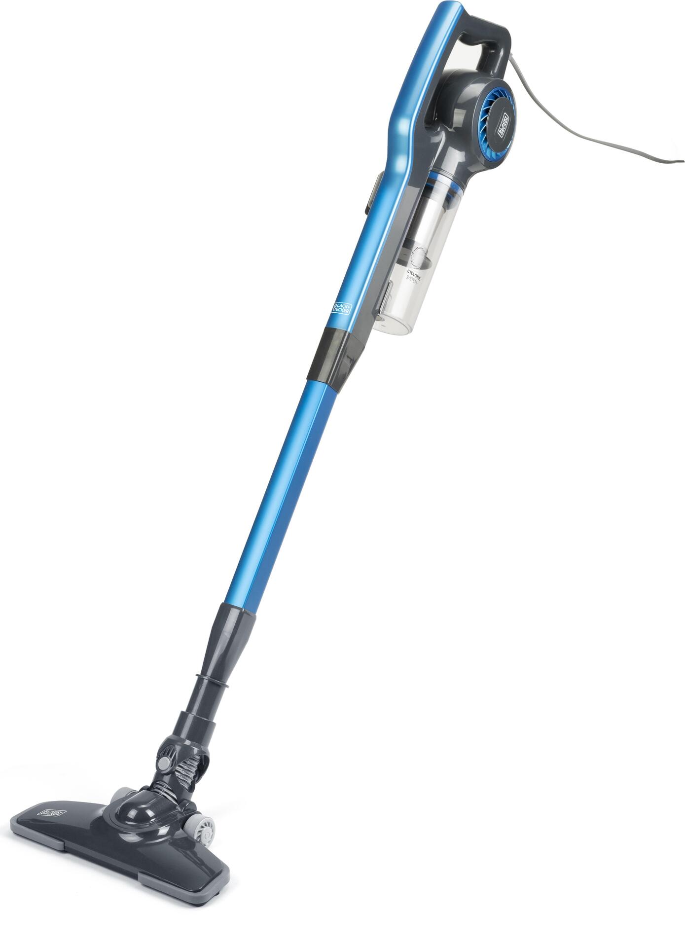Black & Decker BXVMS600E Stab- und Handstaubsauger 0,8 l 600 W Schwarz, Blau