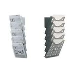 helit Wandprospekthalter the grid wall transparent DIN A4 5 Fächer (H6103102)