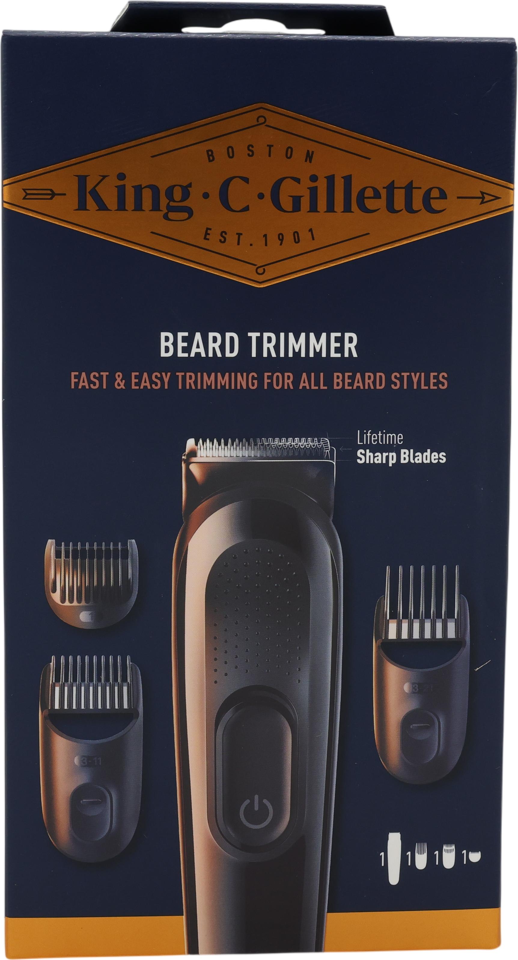 Gillette King C. elektrischer Bartschneider Herren kabellos (7702018545247)
