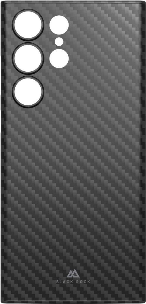 Black Rock Cover Ultra Thin Iced für Samsung Galaxy S23 Ultra, schwarz/flex carbon (00220410)