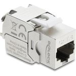 Delock Keystone Modul RJ45 Buchse zu LSA Cat.8.1 geschirmt werkzeugfrei (90715)