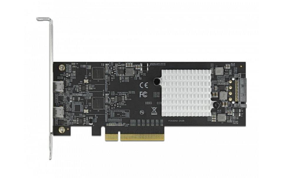 Delock 89009 PCI Express x8 Karte 2x USB-C 3.2 Gen 2x2 20 Gbps Low Profile