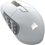Corsair SCIMITAR ELITE WIRELESS SE Gaming Mouse - White, Optical wireless / USB 2.0 Typ A / 16 programmable buttons / 100-33'000 DPI (CH-9314011-WW)